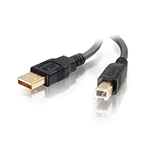C2G 45003 USB Cable - Ultima USB 2.0 A Male to B Male Cable for Printers, Scanners, Brother, Canon, Dell, Epson, HP and More, Black (9.8 Feet, 3 Meters)