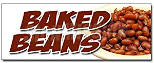 12" Baked Beans Decal Sticker slo Slow Cooked hot Dogs Brown Sugar Bacon