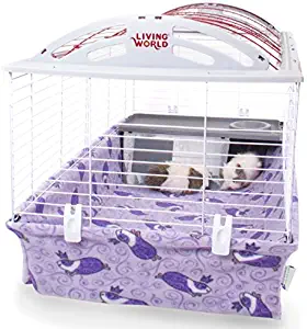 Piggy BedSpreads Fleece Cage Liner for Hagen Living World Cage Guinea Pig Bedding