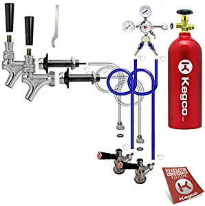 Kegco BF 2SCK-5T Conversion Kit, 2 Faucet with Tank, Standard
