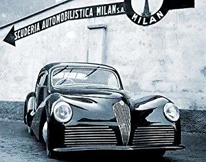 1946 Alfa Romeo 2500 SS Bertone Promotional Advertising Poster