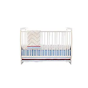 My Baby Sam First Mate 3 Piece Crib Bedding Set, Blue/Navy/Red/White