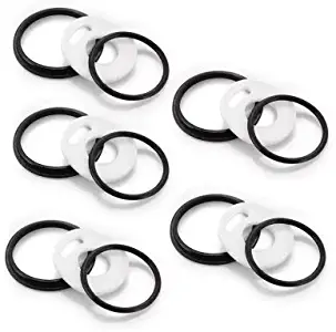 ARAMC Silicone Ring for Smok TFV8 Accessory 5 Kit - White and Black