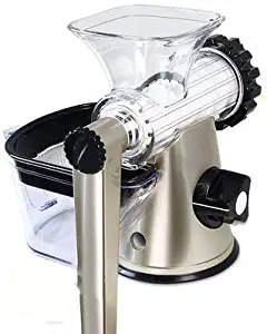 KOUPA Manual Masticating Juicer, Hand Crank Single Auger Juicer Suction Base, is Perfect for Orange, Lemon, Grape, Pomegranates, Corn, Ginger