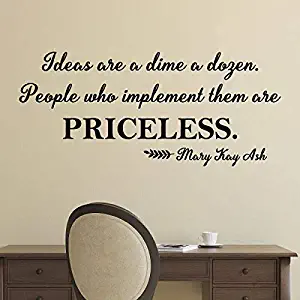 Wall Quotes Office Professional People are Priceless Vinyl Wall Decal Mary Kay Ash Motivational Home Office Work Desk