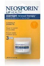 Neosporin Lip Health Overnight Renewal Therapy 0.27 oz (Pack of 3)