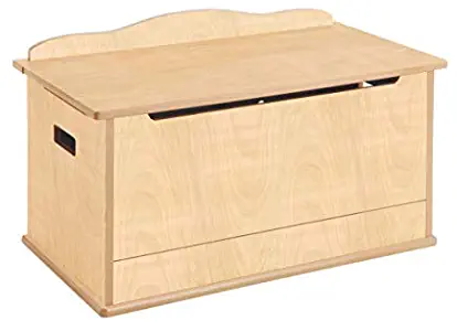 Guidecraft Expressions Toy Box -Trunk & Chest Kids Storage Furniture, Natural