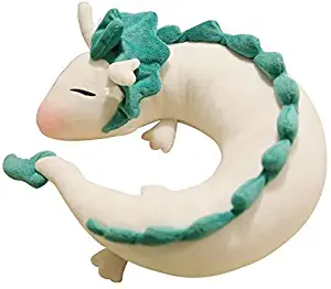 U-shape pillow Cute Little White Dragon U-Shaped Pillow Neck Pillow Japanese Animation Spirited Away