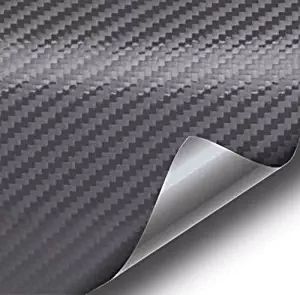 VViViD XPO Dark Grey Carbon Fiber 5ft x 3ft Car Wrap Vinyl Roll with Air Release Technology