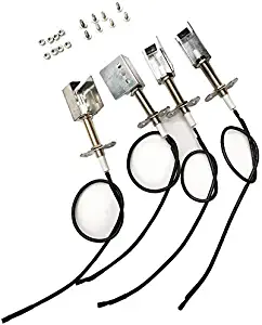 BBQ Future Ceramic Electrode, Gas-Catcher Ignition Chamber Kit for Bakers & Chefs Gas Grill Models, Replacement Parts for Chef BIG-8116; GR2039201-BC-00, 4-Pcs