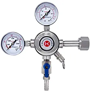 Kegco KC LH-542 Draft Beer Regulator, Chrome