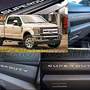 2020 2021 2022 Interior Glove Box Inserts Letters Emblem Trim Set Logo Indentation for Ford F-250 F250 F-350 F350 F-450 F450 Super Duty