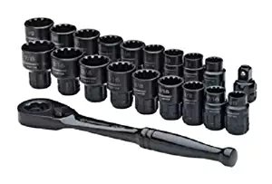 Crescent Brand CX6PT20 20 Pc. X6 Pass-Thru® Ratchet & Socket Set