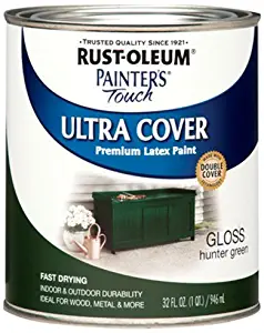 Rust-Oleum 1938502 Painters Touch Latex, 1-Quart, Hunter Green