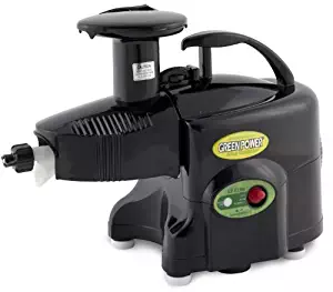 Green Power KPE1304 Twin Gear Juicer Wheatgrass, Vegetable & Fruit Juicer - Black