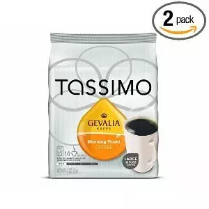 Gevalia Morning Roast Coffee, 14-Count T-Discs for Tassimo Coffeemakers (Pack of 2)