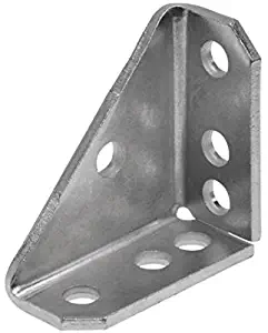 UNISTRUT RP2484EG 3407541 Universal Angle Bracket, Silver Finish-Electroplated Zinc