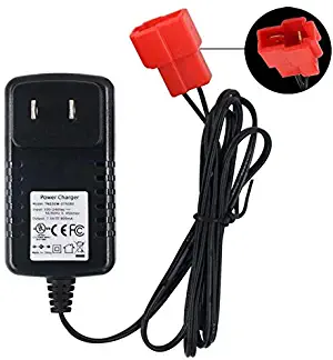 6V Kids Ride On Car Charger, 6 Volt Battery Charger for BMX X6 Kid TRAX Disney GMC Dinsney Wal-Mart Kid TRAX Moto ATV Quad Disney Ride On Car Red Square Plug