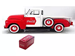 1953 Chevrolet Pickup Truck Coca Cola with Cooler 1/32 by Motorcity Classics 440664