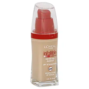 L'Oreal Paris Infallible Advanced Never Fail Makeup, Natural Buff (2-Pack)