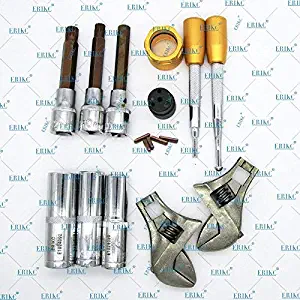 ERIKC Diesel Common Rail Tool Fuel Injector Assembly Disassembly Dismounting 11 pcs Repair Kits for Dleph1 D-ENSO B-OSCH Pize0