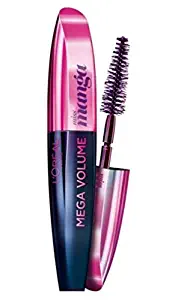 3 x L'Oreal Paris Miss Manga Mega Volume Black Mascara 8.5ml