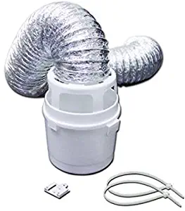 Lambro Industries 211L Dryer Lint Trap with Lama Flexible or Flex Duct, 4-In. X 5-Ft. Dryer Vent Accessories