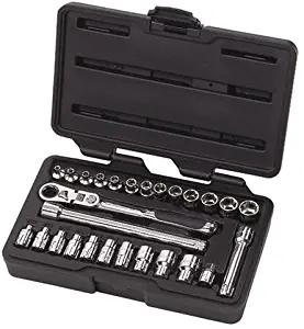 GEARWRENCH 27 Pc. 1/4" Drive Pass Thru 6 Point Standard SAE/Metric Mechanics Tool Set - 891427