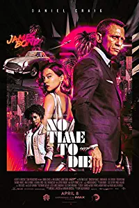 GZSGWLI No Time to Die 007 Movie Poster Art Print 24x36 inches (60.96x91.44cm) Art Silk or Canvas