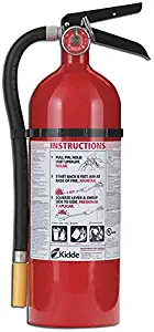 Kidde 466425 Multi-Purpose Fire Control Fire Extinguisher, UL rated 3-A, 40-B:C, Easy to Read Gauge, Easy to Pull Safety Pin