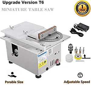96W Mini Precision Table Saws, Multifunctional Wood Working Bench 7000 / min Lathe Electric Polisher Grinder for DIY Handmade Wooden Model Crafts, Printed Circuit Board Cutting