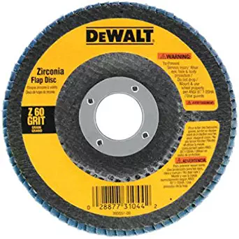 DEWALT DW8309 4-1/2" x 7/8" 80 Grit Zirconia Angle Grinder Flap Disc