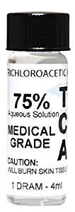 TCA 75% - Trichloroacetic Acid Peel, Trichloroacetic Acid Peel, Tattoo Remover, skin tags, warts, moles