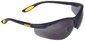 Dewalt DPG59-220C Reinforcer Rx-Bifocal 2.0 Smoke Lens High Performance Protective Safety Glasses with Rubber Temples and Protective Eyeglass Sleeve