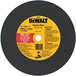 DeWalt DW8004 12 x 7/64 x 1 General Purpose Chop Saw Wheel - Metal