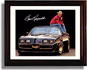 Framed Burt Reynolds Autograph Replica Print - Smokey and The Bandit