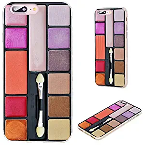 iPhone 8 Plus Case,iPhone 7 Plus Case,VoMotec [Original Series] Anti-Scratch Ultra Thin Flexible Soft TPU Full Protective Cover Case for iPhone 7 8 Plus 5.5 inch,Funny Colorful Makeup kit