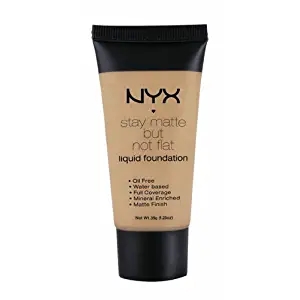 NYX PROFESSIONAL MAKEUP Stay Matte But Not Flat Liquid Foundation, Warm, 1.18 Ounce