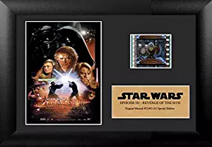 FilmCells 7x5 Star Wars Episode III Revenge of the Sith Framed Film Cells Special Edition Display, Black