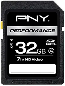 PNY 32GB Performance Class 4 SD Flash Card (P-SDHC32G4H-GE)