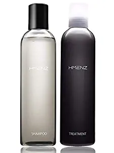 【 Sulfate free Hair Growth 】HMENZ Shampoo and Conditioner SET 【 & for Dry Dundruff 】 also for Men's Beard/Oily Thinning Hair/Long Hair (Made in Japan 日本) 8.45 & 8.45 fl oz