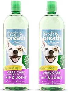 TropiClean Fresh Breath Water Additive Hip & Joint Dog Oral Care Water Additive