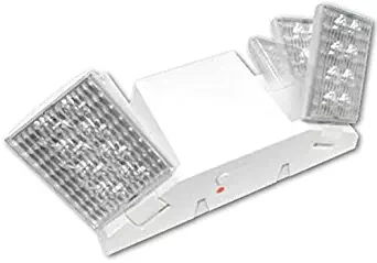 LED Hardwire Emergency Light With Adjustable Heads, Backup Battery