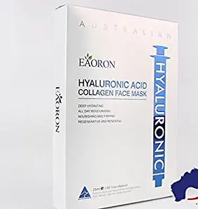 Eaoron Hyaluronic Acid Collagen Face Mask 10pc origin of Australia