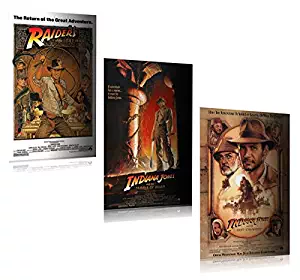 Indiana Jones I, II, III - Movie Poster Set (3 Individual Full Size Movie Posters) (Size: 27" x 40" each)