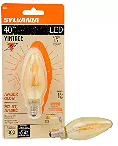Sylvania Home Lighting 79722 Sylvania Vintage LED Bulb Candelabra Base