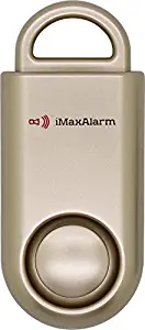 iMaxAlarm SOS Alert Personal Alarm - 130dB Alarm - Safety & Security Emergency Device - Gold