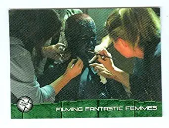X Men United trading card 2003 Topps #68 Mystique Rebecca Romijn in makeup
