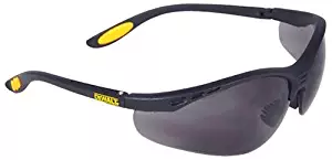 Dewalt DPG58-2C Reinforcer Smoke Lens High Performance Protective Safety Glasses with Rubber Temples