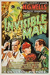 Designomite! 45427 The Invisible Man 1933 Vintage Old Sci-Fi Movie Retro Decor Wall 36x24 Poster Print